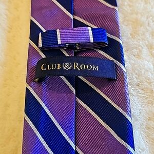 Club Room Silk Tie, Purple & Blue